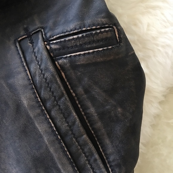 Gap MOTO Leather Jacket - Picture 4 of 8